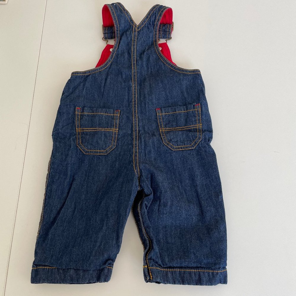 Kitestrings Bib Overalls & Sweater Cotton Animal Ear Striped Set - Picture 4 of 16